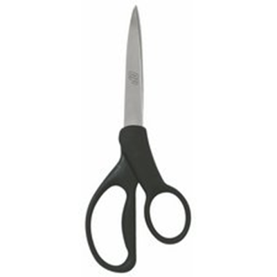 8" Po Black Handle Scissor