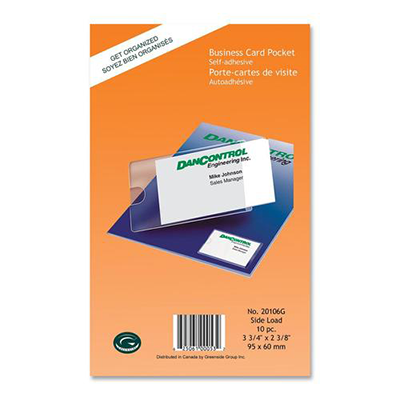 Greenside Self-Adhesive Business Card Pocket