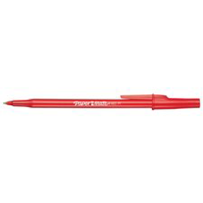 Paper Mate Write Bros. Stick Pens Medium Point Red 12/box