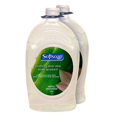SoftSoap Soothing Aloe Vera Moisturizing Hand Soap, 2 × 2.36 L