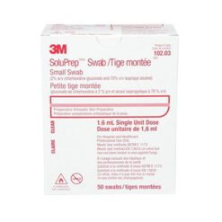 3M Solu-IV™ Small Swabstick 2% CHG & 70% Alcohol 50/box