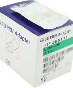 BD PRN Luer-Lok Adapter With 3/4" (0.1 mL) Injection Site