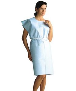 Exam Gown Knee-Length BLUE 30"x 42" 3 Ply 50/case