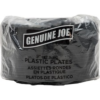 Genuine Joe Round Plastic Black Plates