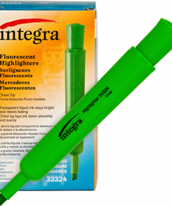 Integra Chisel Desk Liquid Highlighters - Green