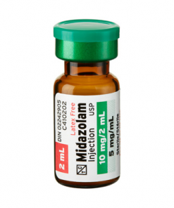Midazolam Injection USP 10 mg/ 2 mL, 5 mL IV
