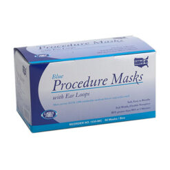 Procedure Face Mask 3-Ply w Earloop (Latex-free, Blue)