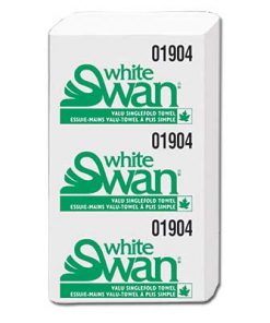Single Fold Towels, White Swan 4000/case